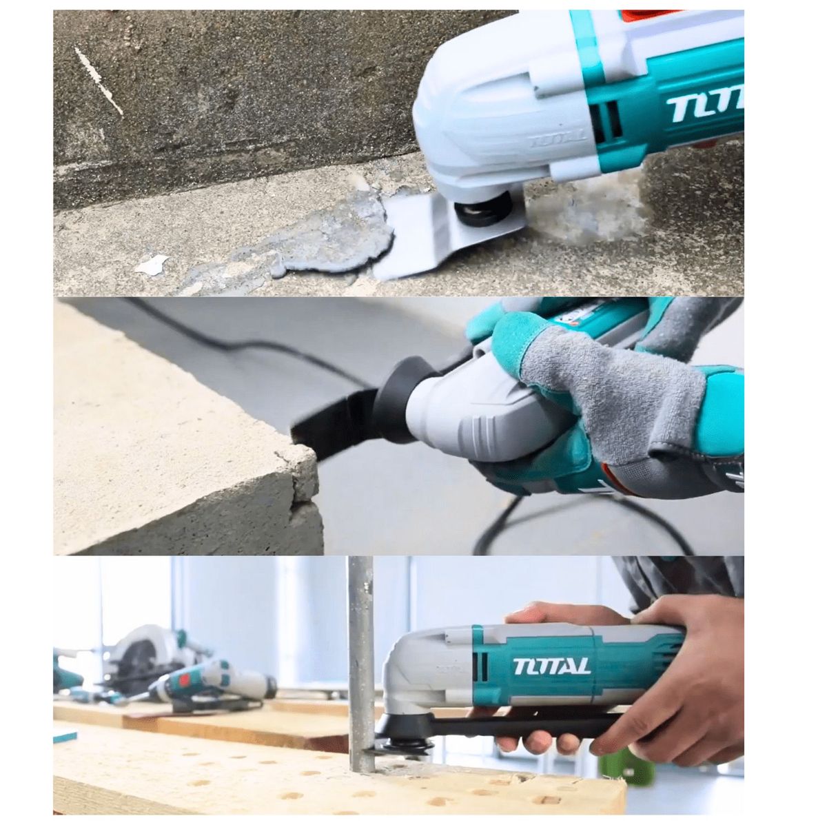 TOTAL TOOLS - Herramienta multifuncion 300w con accesorios Total  TS3006