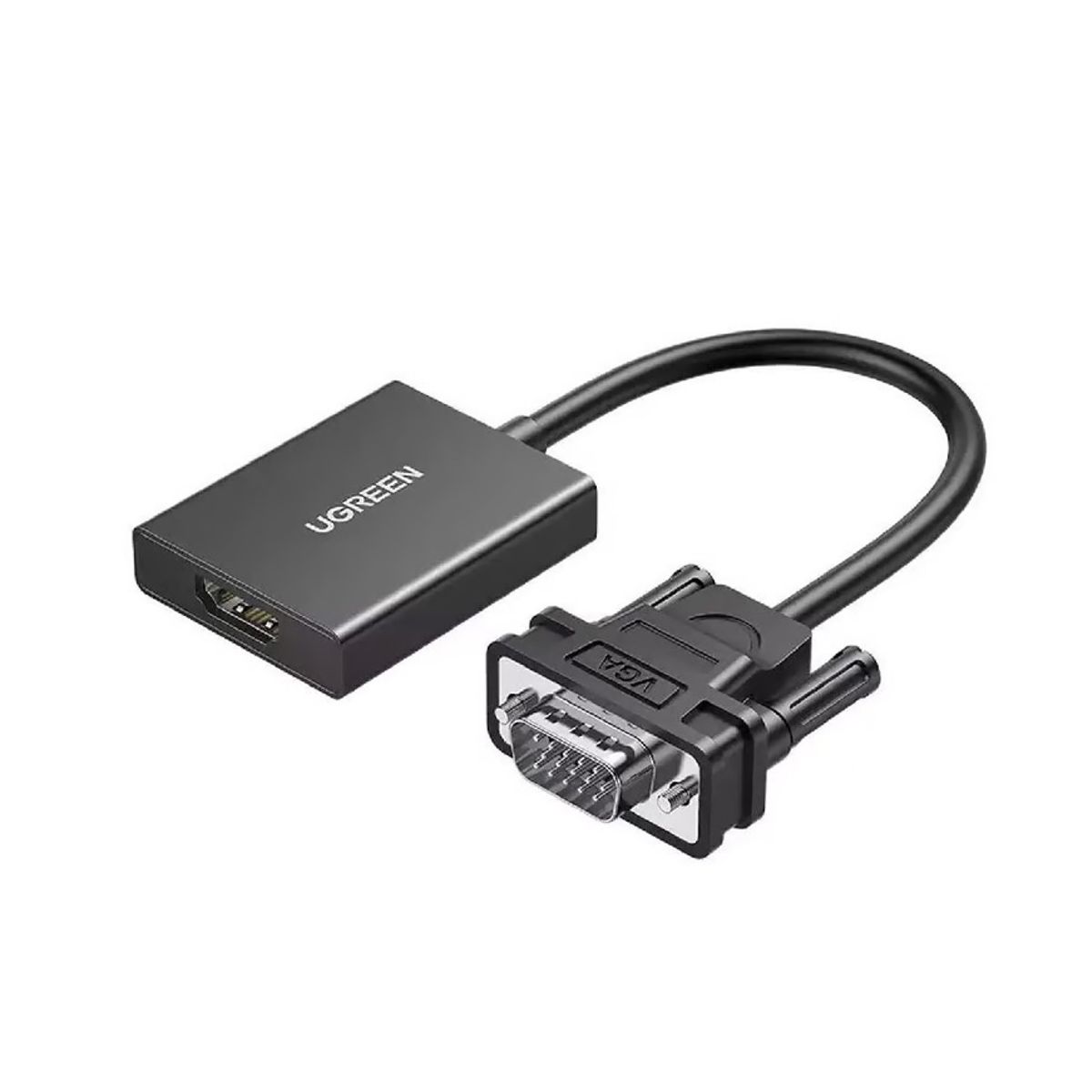 UGREEN - Adaptador Conversor VGA Macho - HDMI Audio 35mm Tv Pantalla