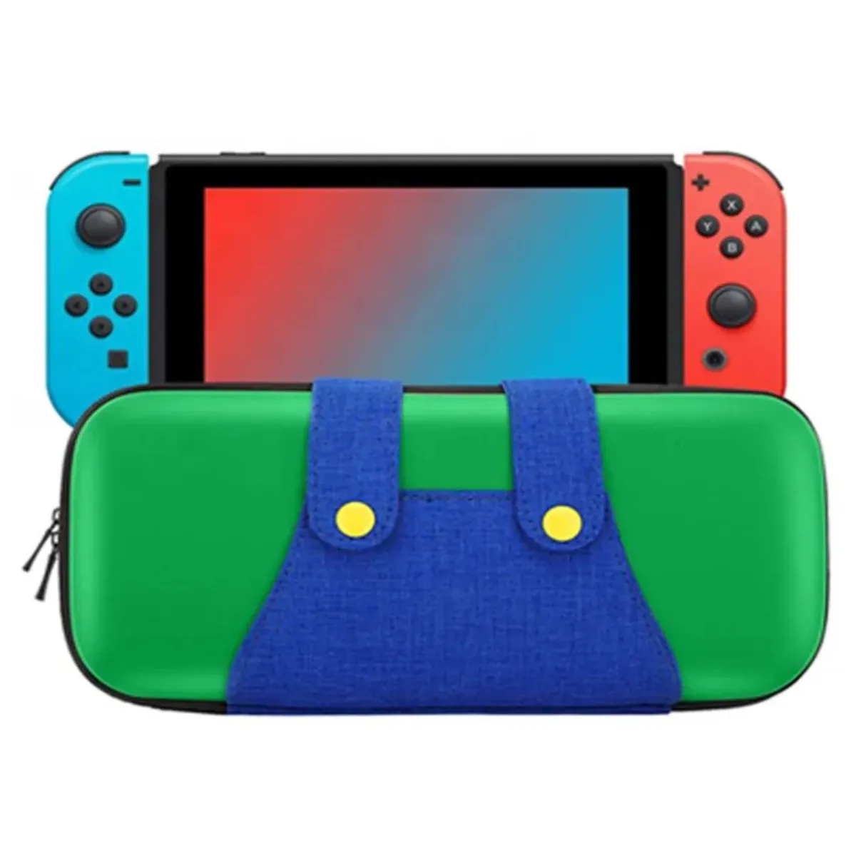 GENERICO - Estuche para Nintendo Switch y Oled Rigido Verde