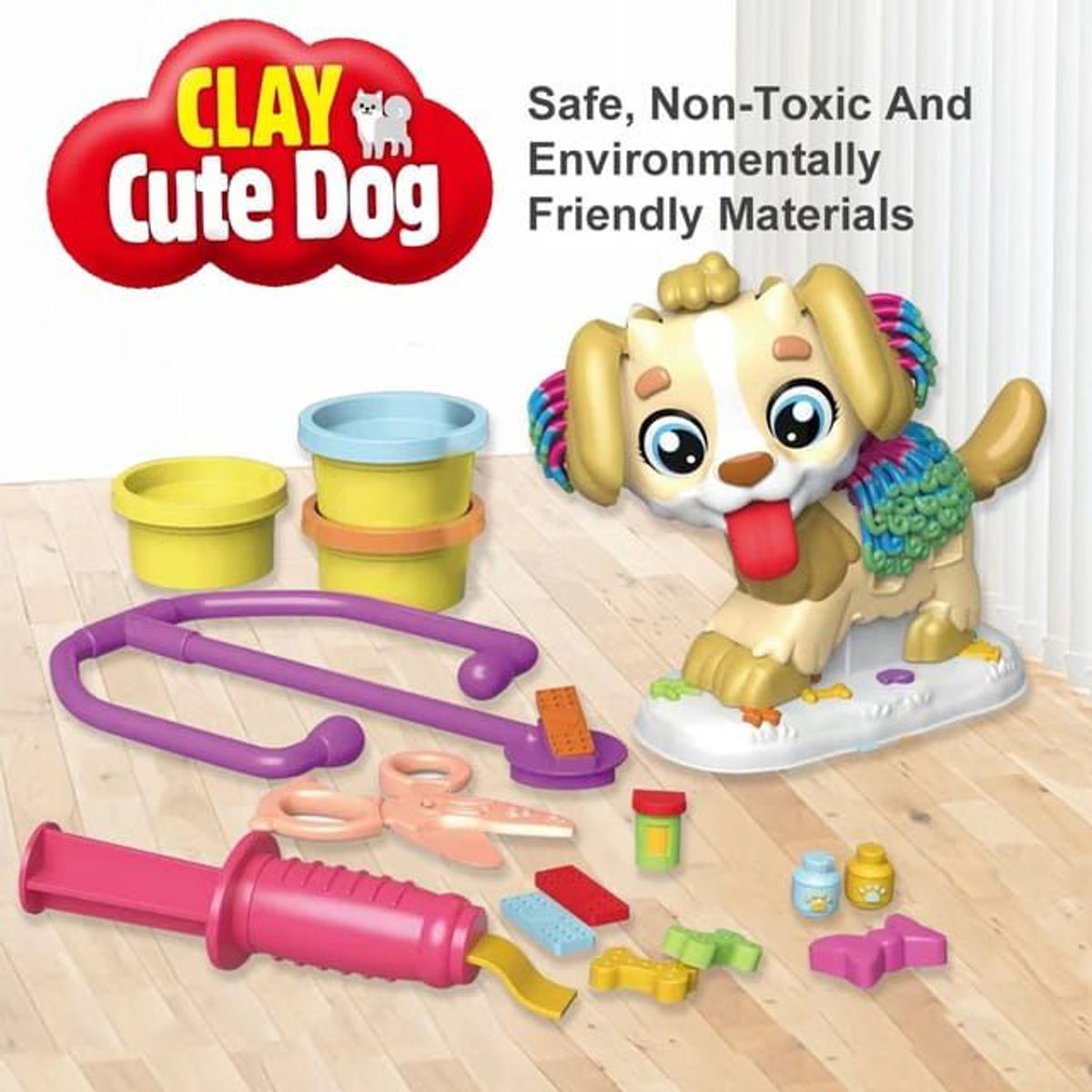 GENERICO - Set Veterinario Clay Cute Dog Plastilina