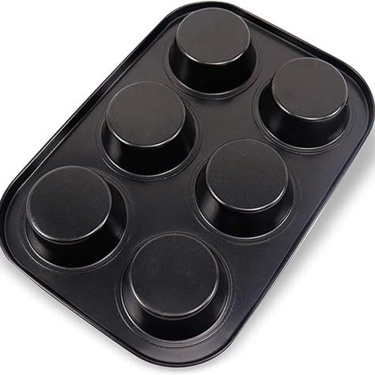 GENERICO - Molde Antiadherente para 6 Galletas Cupcakes Muffins y Postres