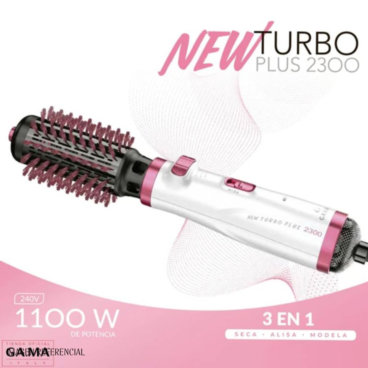 GAMA - Cepillo Secador Gama Modelador Rotativo New Turbo Plus 2300