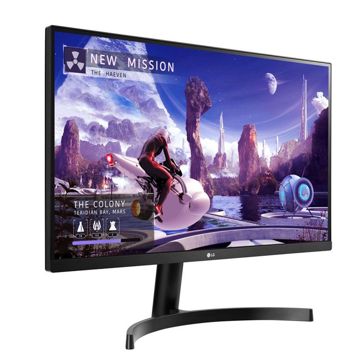LG - Monitor LG Gaming 27 2K 27QN600-B WQHD plano HDMI - DisplayPort