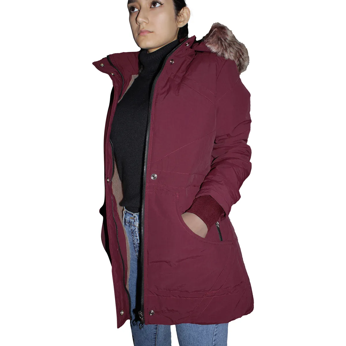 GENERICO - Casaca Parka Abrigo de Invierno para Mujer
