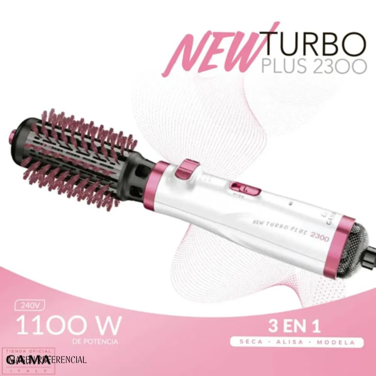GAMA - Cepillo Secador Gama Modelador Rotatitvo New Turbo Plus 2300