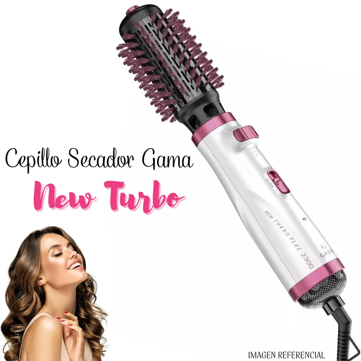 GAMA - Cepillo Secador Gama Modelador Rotativo New Turbo Plus 2300