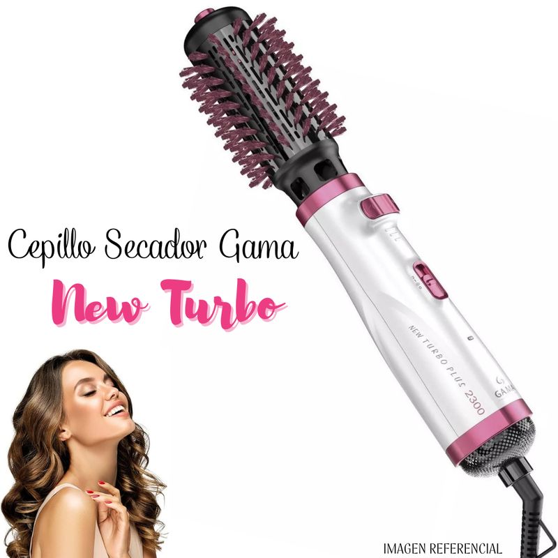 GAMA - Cepillo Secador Gama Modelador Rotatitvo New Turbo Plus 2300