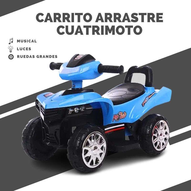 GENERICO - Carro de Juguete de Arrastre Cuatrimoto