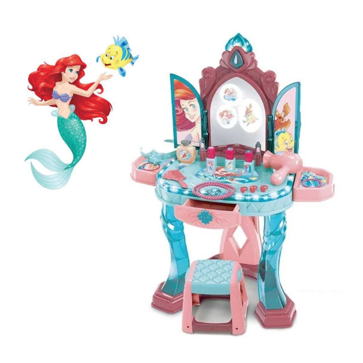 DISNEY - Centro Maquillaje Sensor de Mano Musical y Luces Sirenita