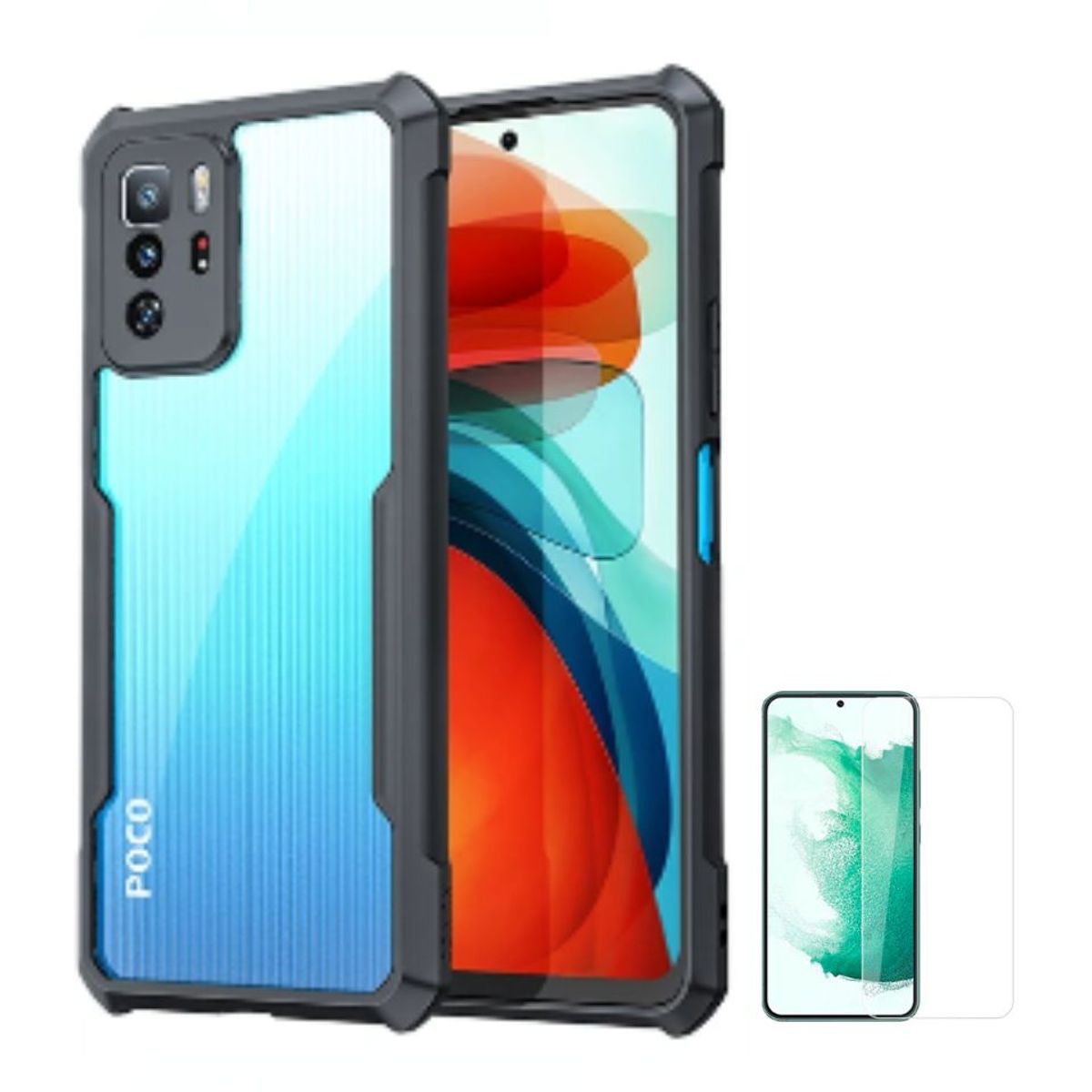 XUNDD - CASE XUNDD BUMPER XIAOMI POCO X3 GT Y VIDRIO