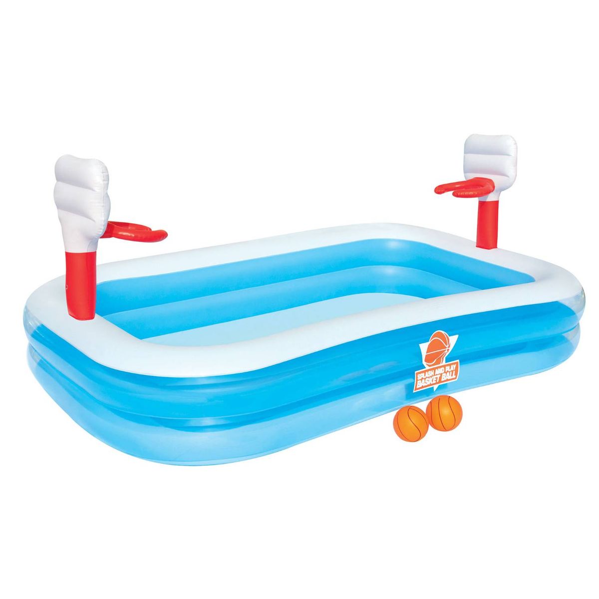 BESTWAY - Piscina interactiva de Básquet Inflable 636L - Bestway