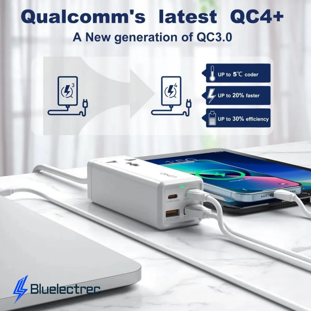 LDNIO - Mini enchufe portátil 65W SC1418 LDNIO