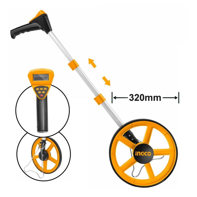 INGCO TOOLS - Odometro de Medicion digital con rueda Ingco HDMW23