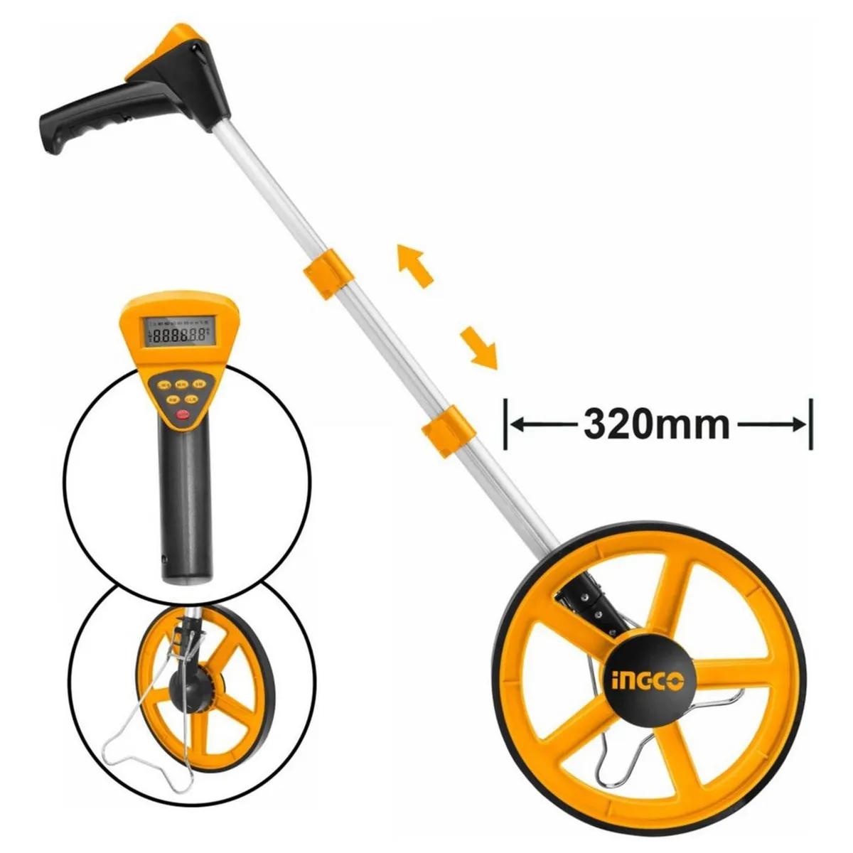 INGCO TOOLS - Odometro de Medicion digital con rueda Ingco HDMW23