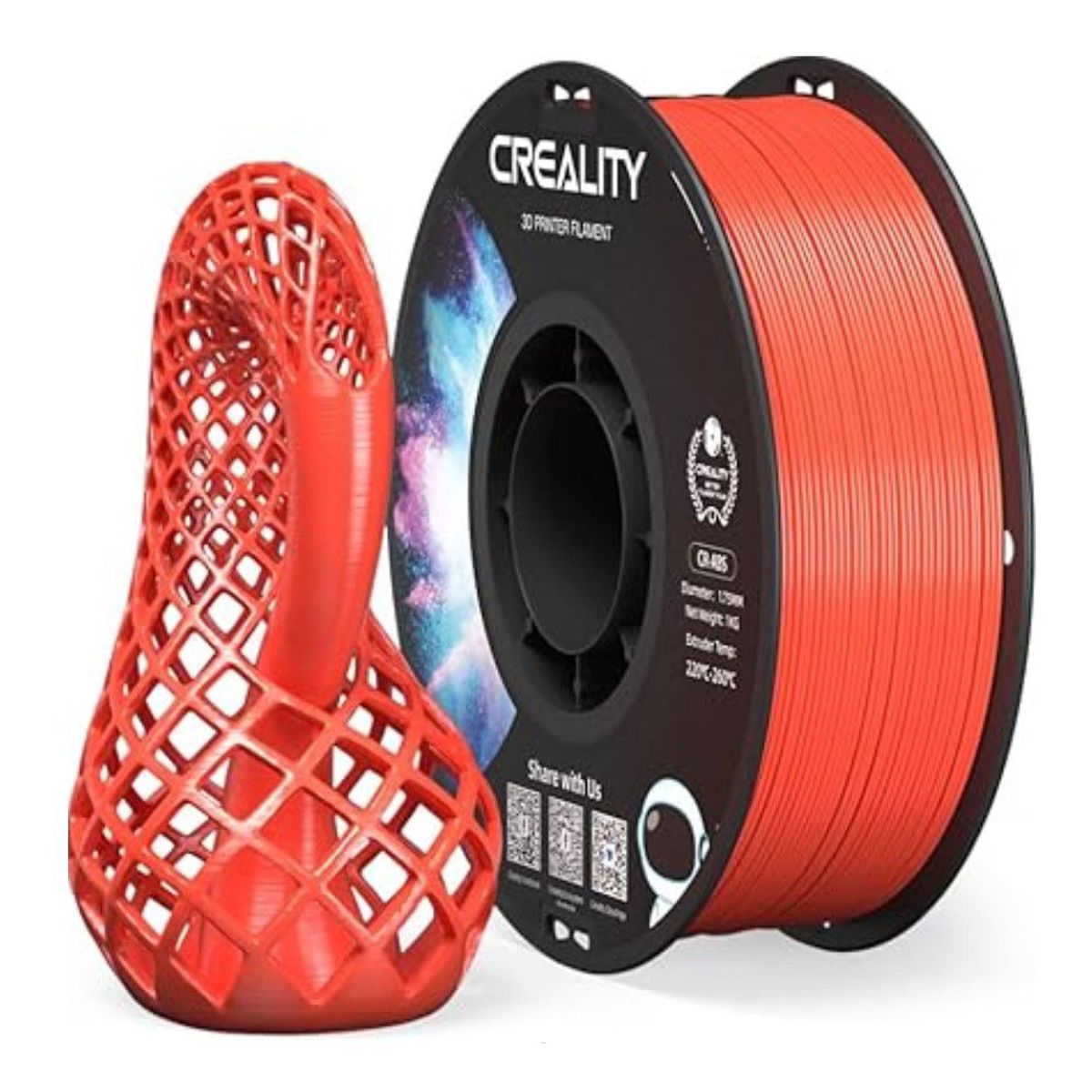 CREALITY - Filamento 3D ABS 1KG 175mm Creality Rojo