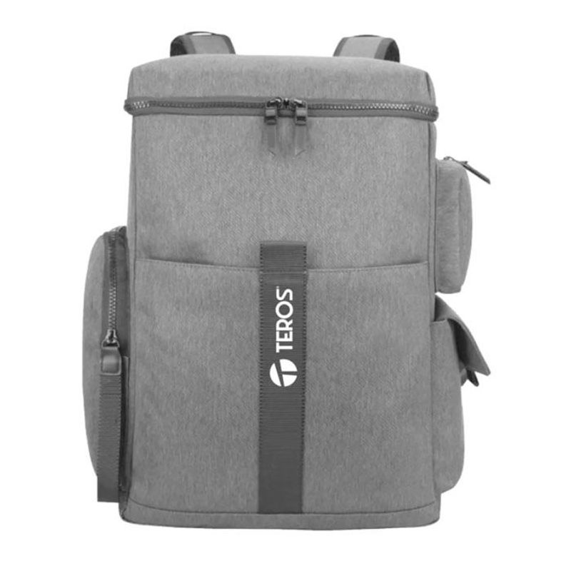 TEROS - Mochila Teros poliéster para notebook de 14 hasta 15 gris