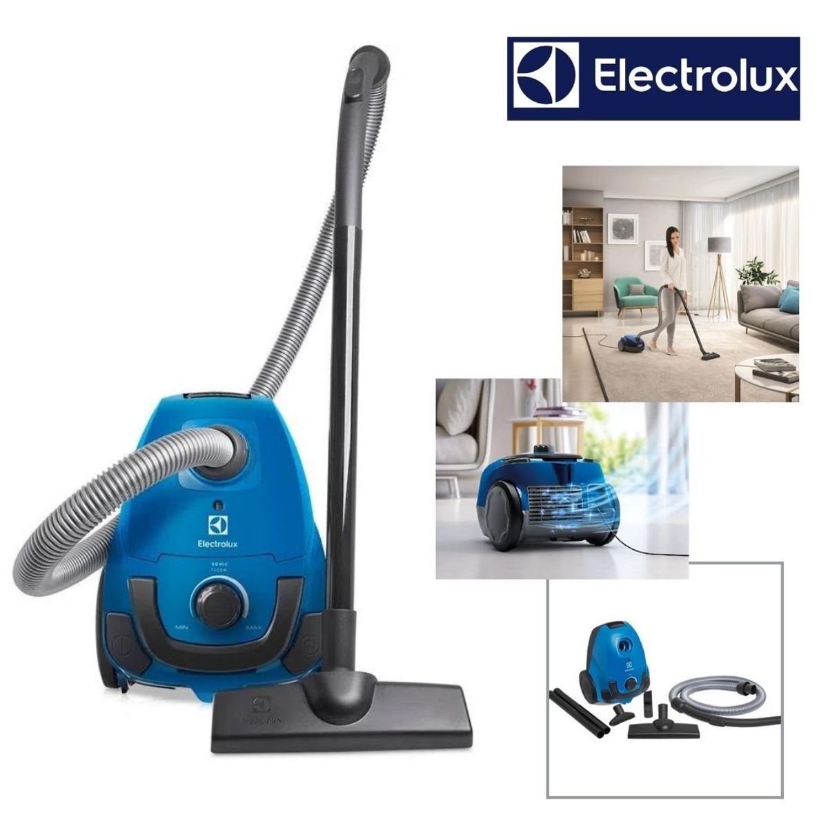 ELECTROLUX - Aspiradora Electrolux De Bolsa 124L 1400W Sonic SON10