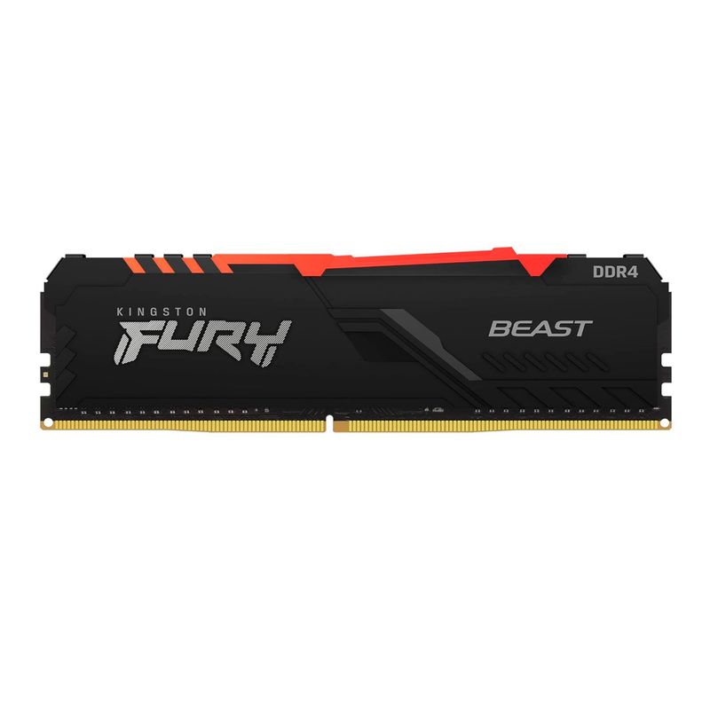 KINGSTON - MEMORIA RAM DIMM KINGSTON RGB FURY BEAST 8GB DDR4 P/N: KF432C16BBA/8