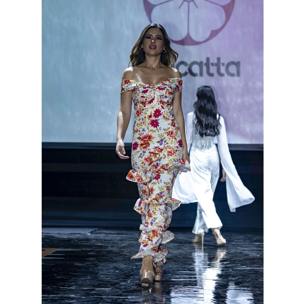 DOLCATTA - Vestido Flowers Queen  Flowers Print