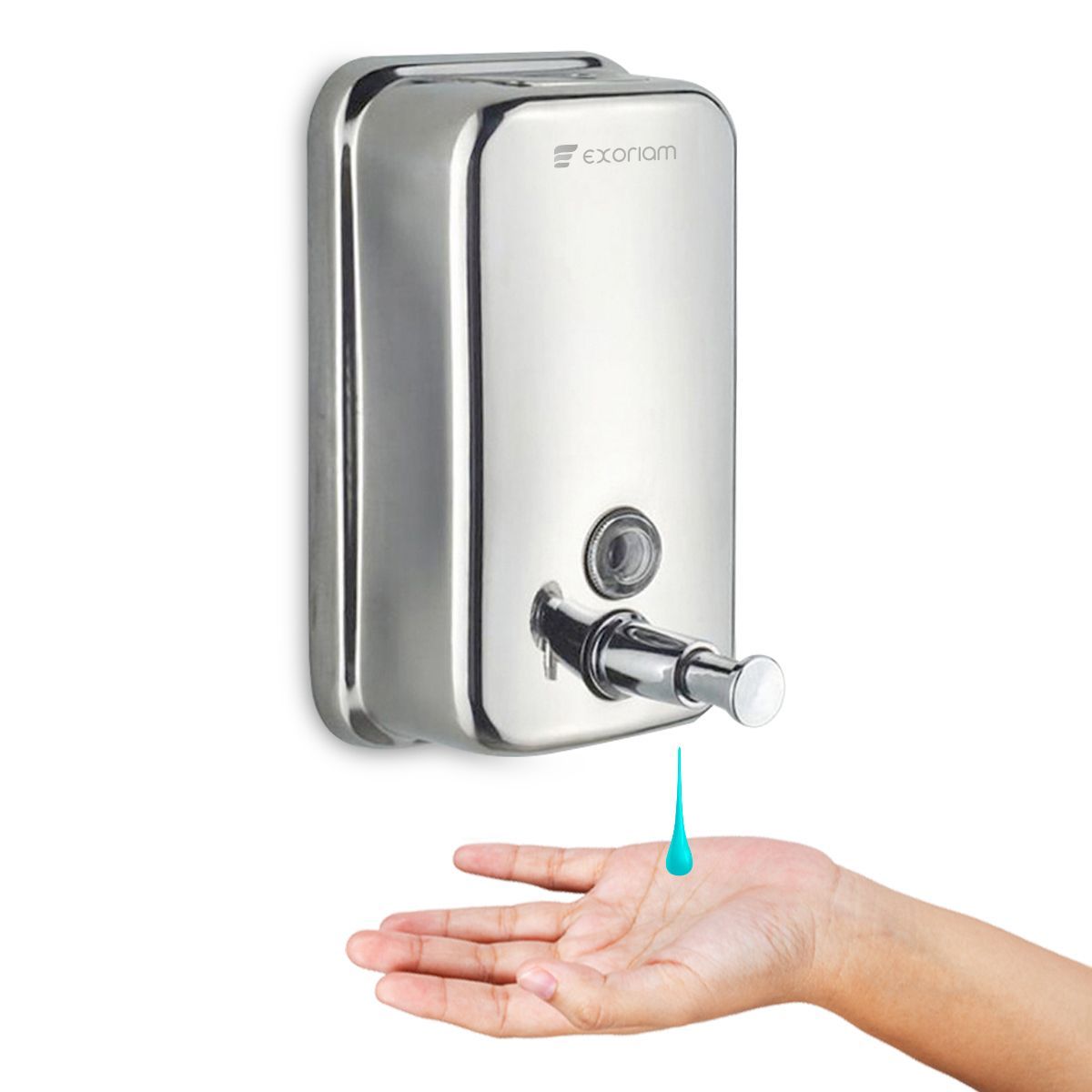 EXORIAM - Dispensador de Jabon de 1 LT Acero