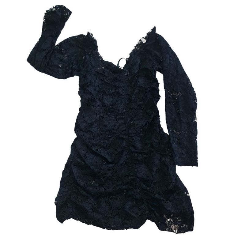 Mini Vestido Encaje transparente Lencería fina GENERICO