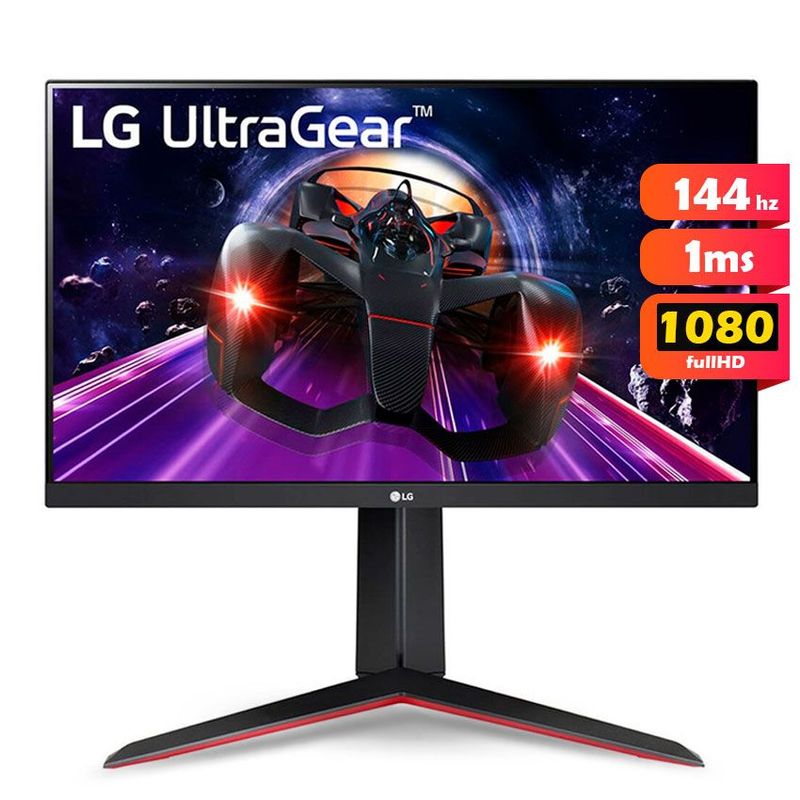 LG - Monitor Gamer LG UltraGear 24GN65R-B 24″ 144Hz IPS 1ms plano