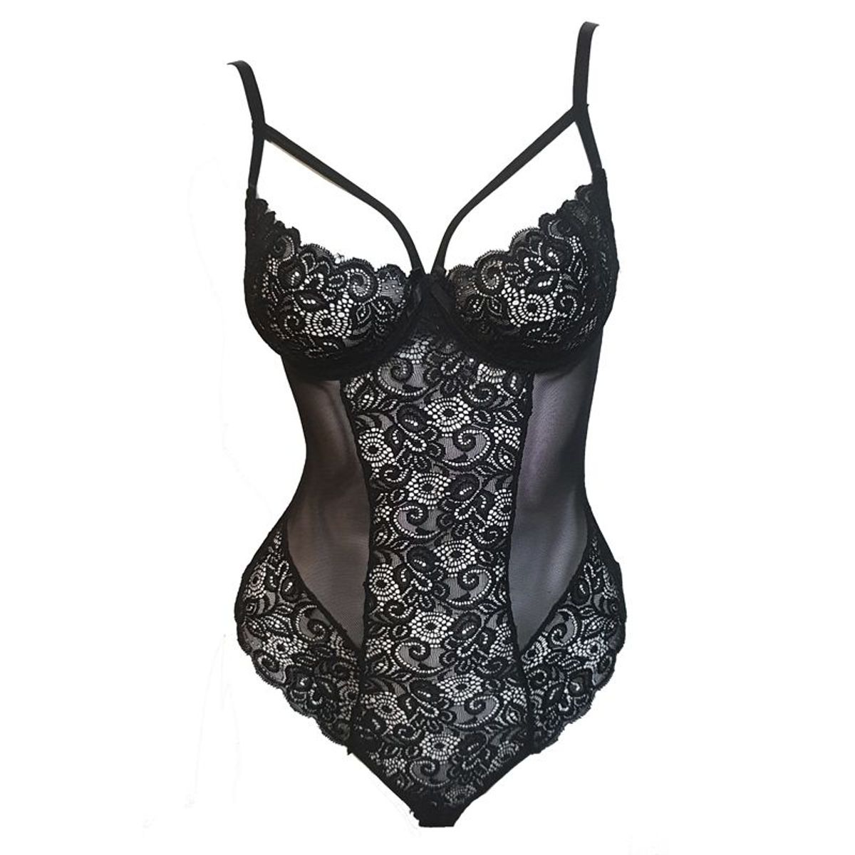 GENERICO - Body oTeddy Angela transparente - Lencería