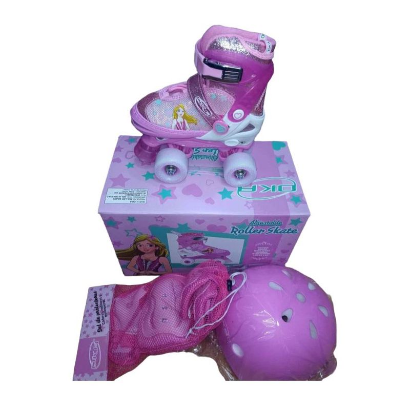 OKA - PATIN OKA 4 RUEDAS FUCSIA CON LUCES TALLA M