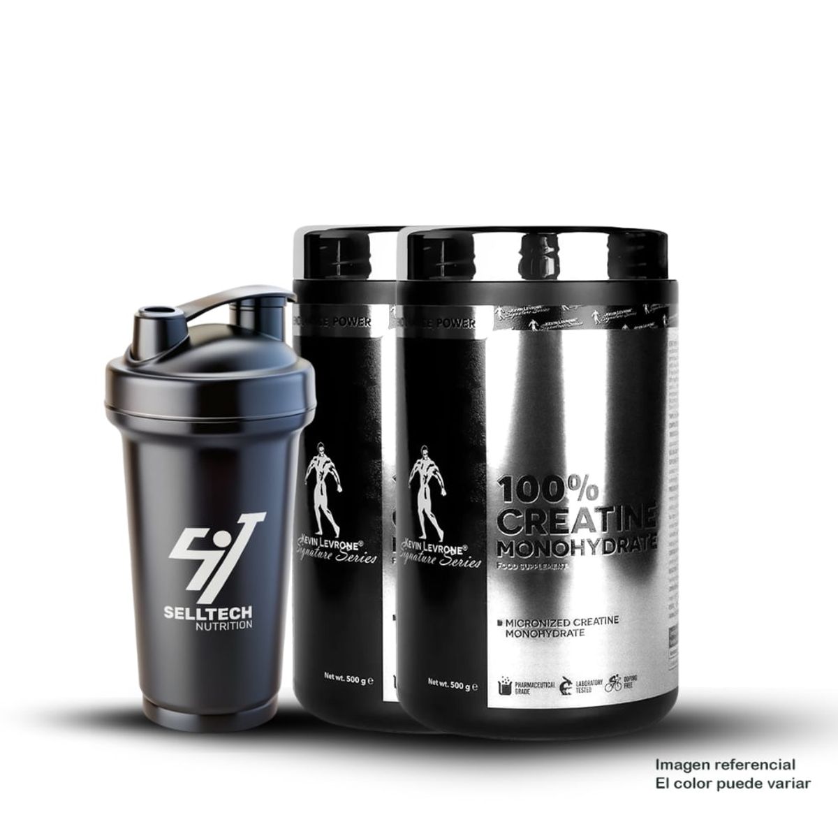 KEVIN LEVRONE - Creatinas Kevin Levrone de 500gr 2unid - Creatinas Monohidratada + Shaker