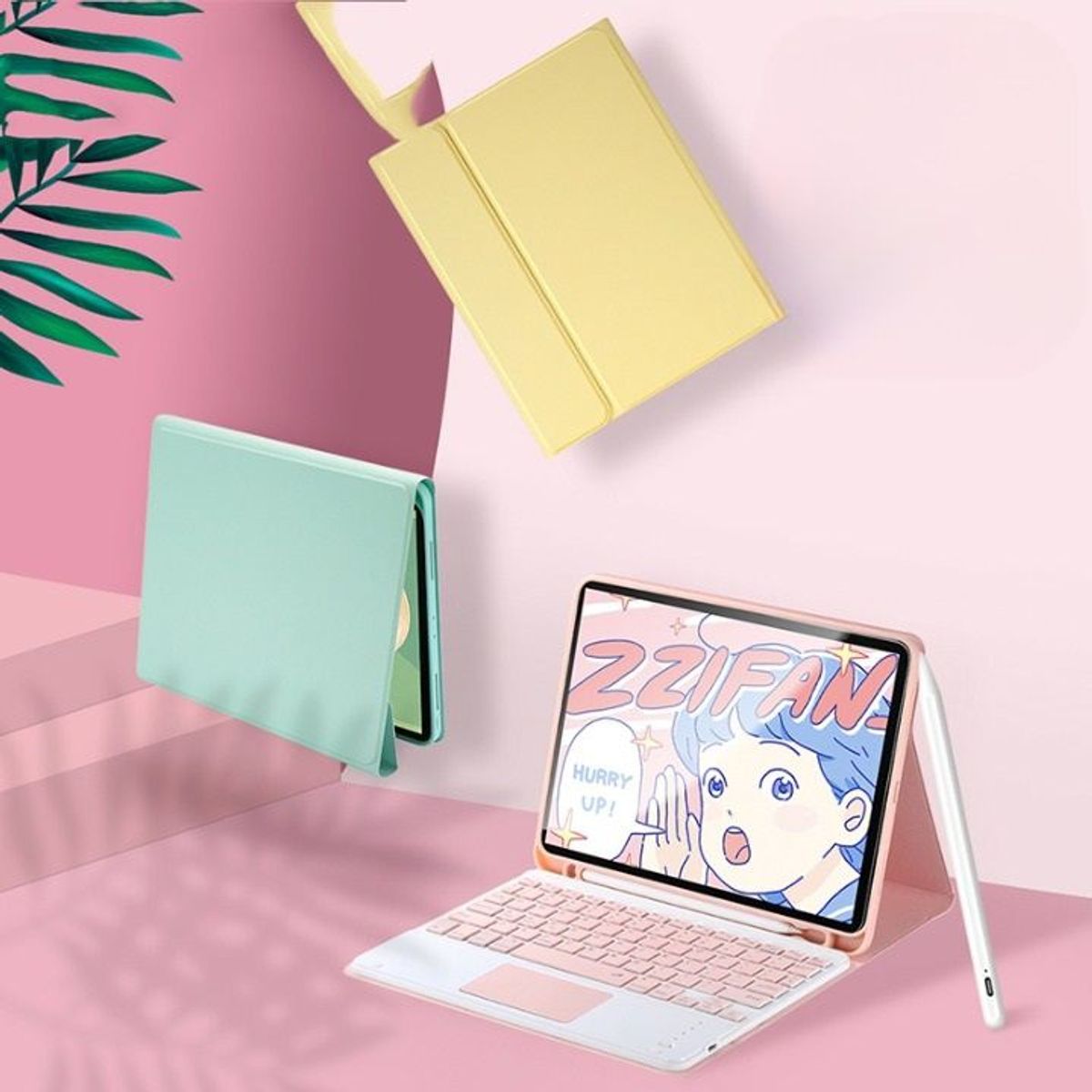 GENERICO - Teclado y mouse Bluetooth ergonomico ultra fino Verde