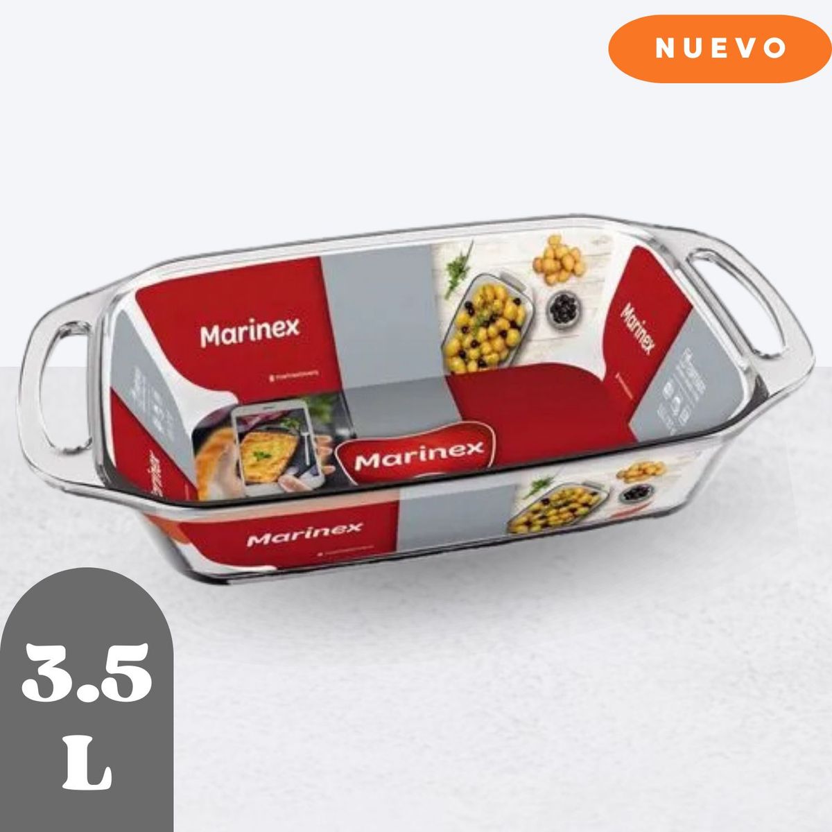 MARINEX - Asadera rectangular. 3.5 lt seletta - marinex