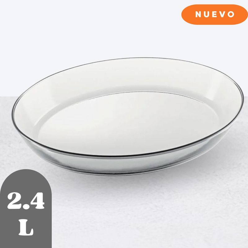 MARINEX - Asadera oval  redondo med. 2.4l - marinex