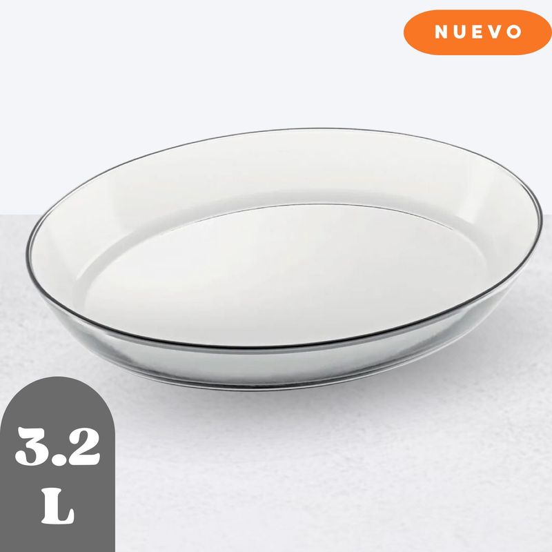 MARINEX - Asadera oval redondo grand. 3.2 lt - marinex