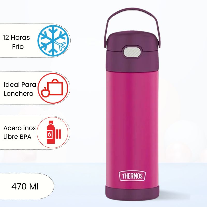 THERMOS - Tomatodo Termico para Niños Yolo 470 Ml Morado
