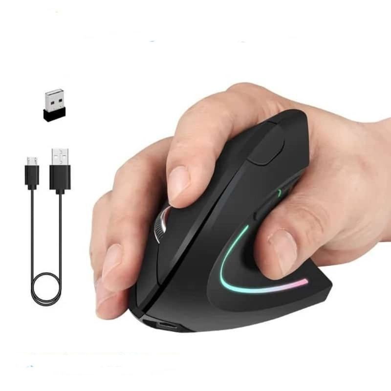 GENERICO - Mouse Vertical Inalámbrico Ergonómico Recargable