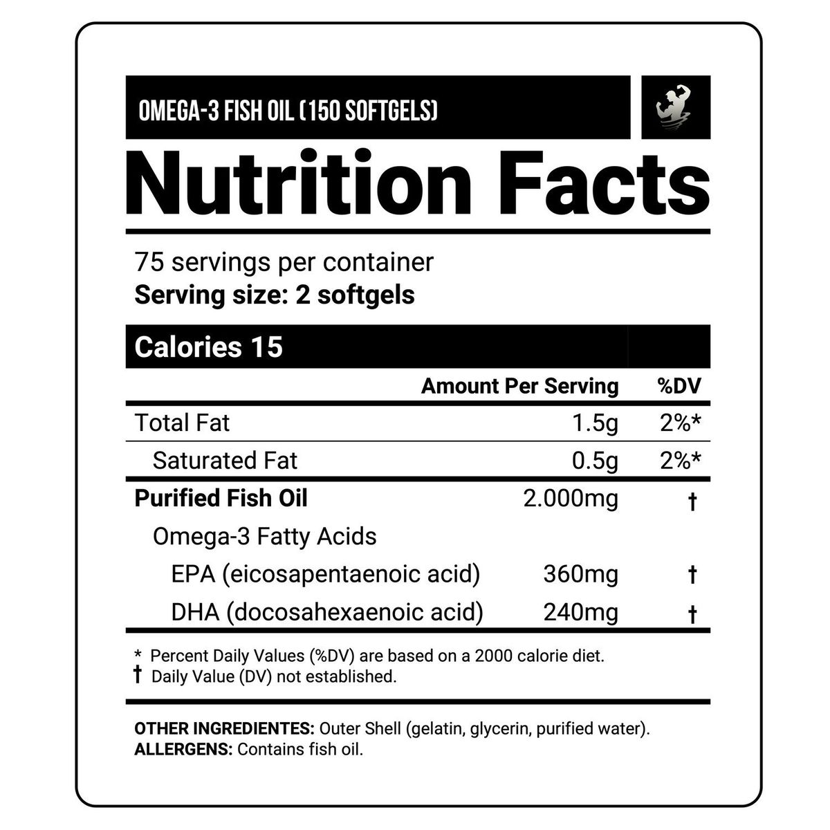NUTRABIO - Pack x 02 Omega Fish-Oil 150 caps Nutrabio