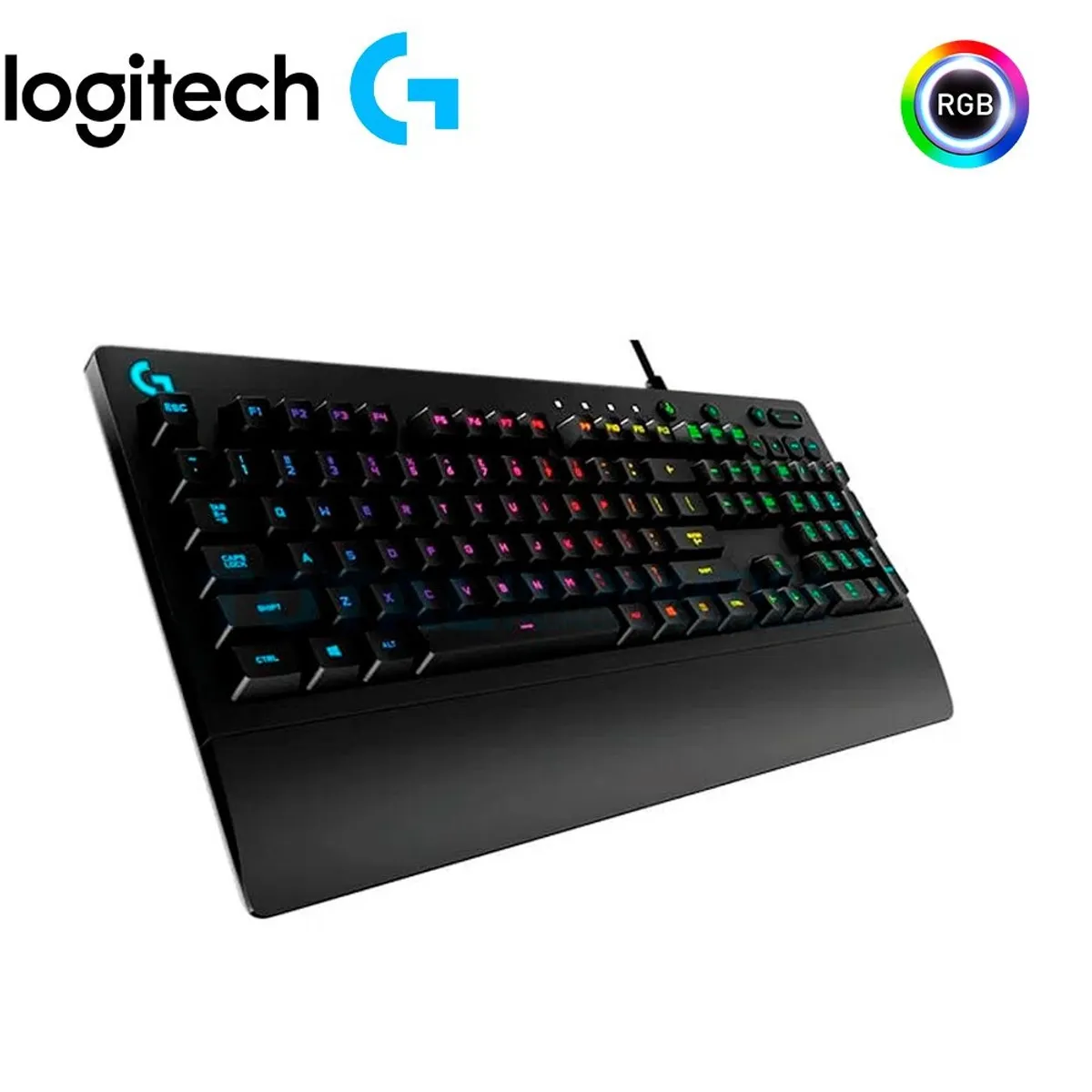 LOGITECH - Teclado Gamer Logitech Prodigy G213 RGB USB Ingles Negro 920-008084
