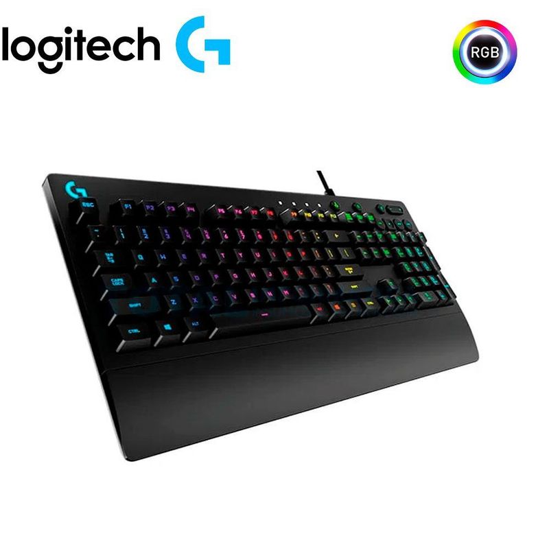 LOGITECH - Teclado Gamer Logitech Prodigy G213 RGB USB Ingles Negro 920-008084