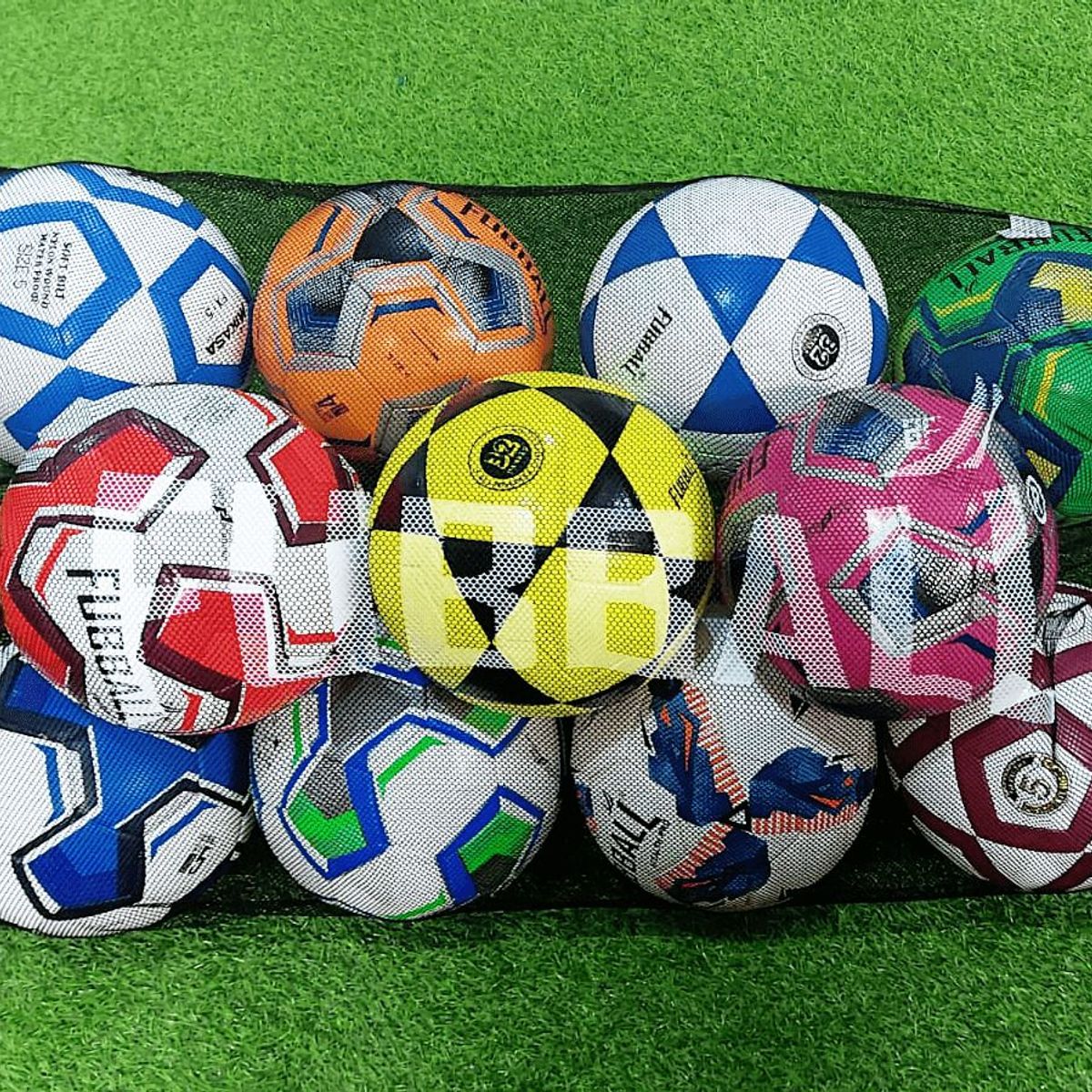 FUBBALL - BOLSO PORTABALONES MESH BK 96X70CM