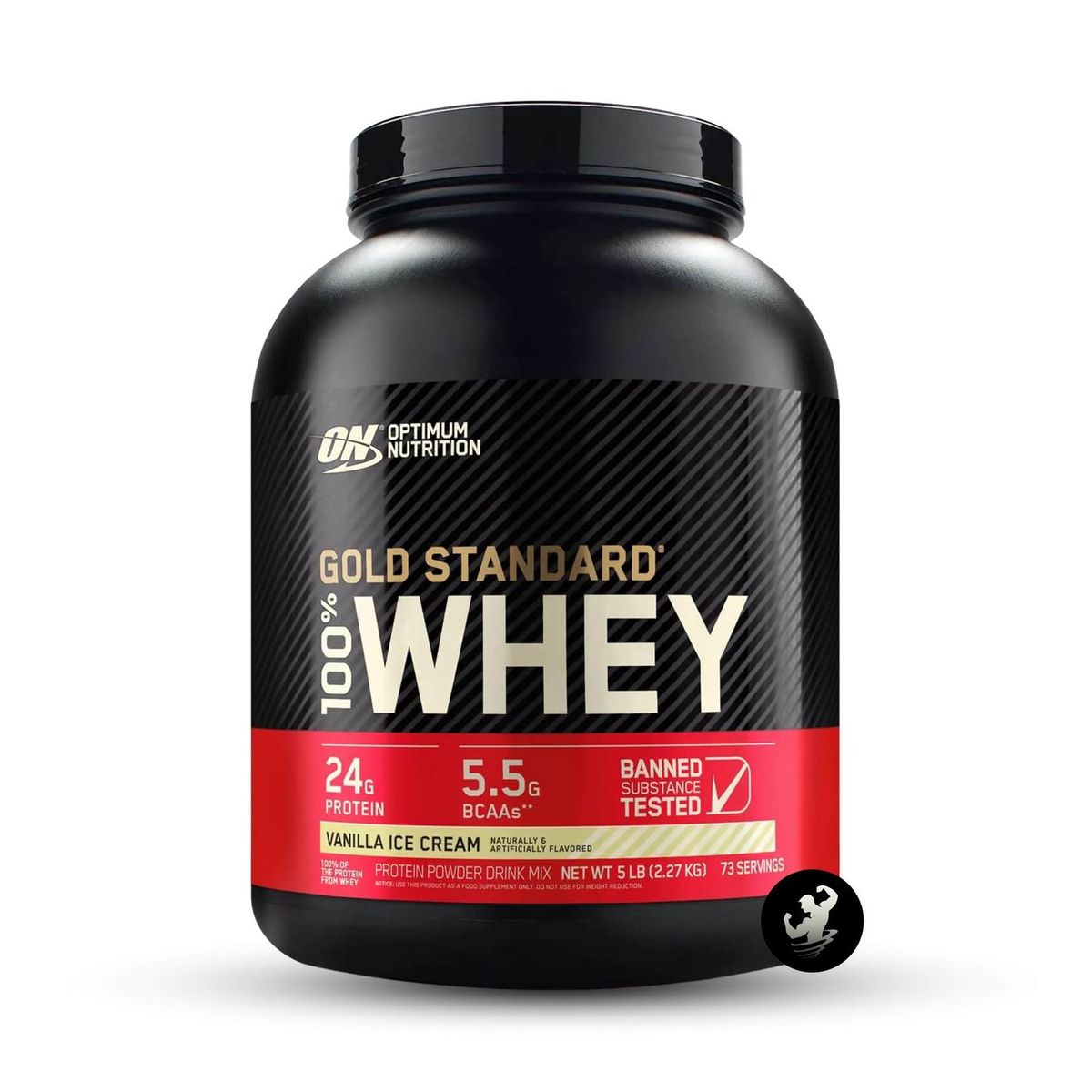 OPTIMUN NUTRITION - Pack - Gold Standard Whey 5 lb vanilla ice cream + Creatina ON 300 gr