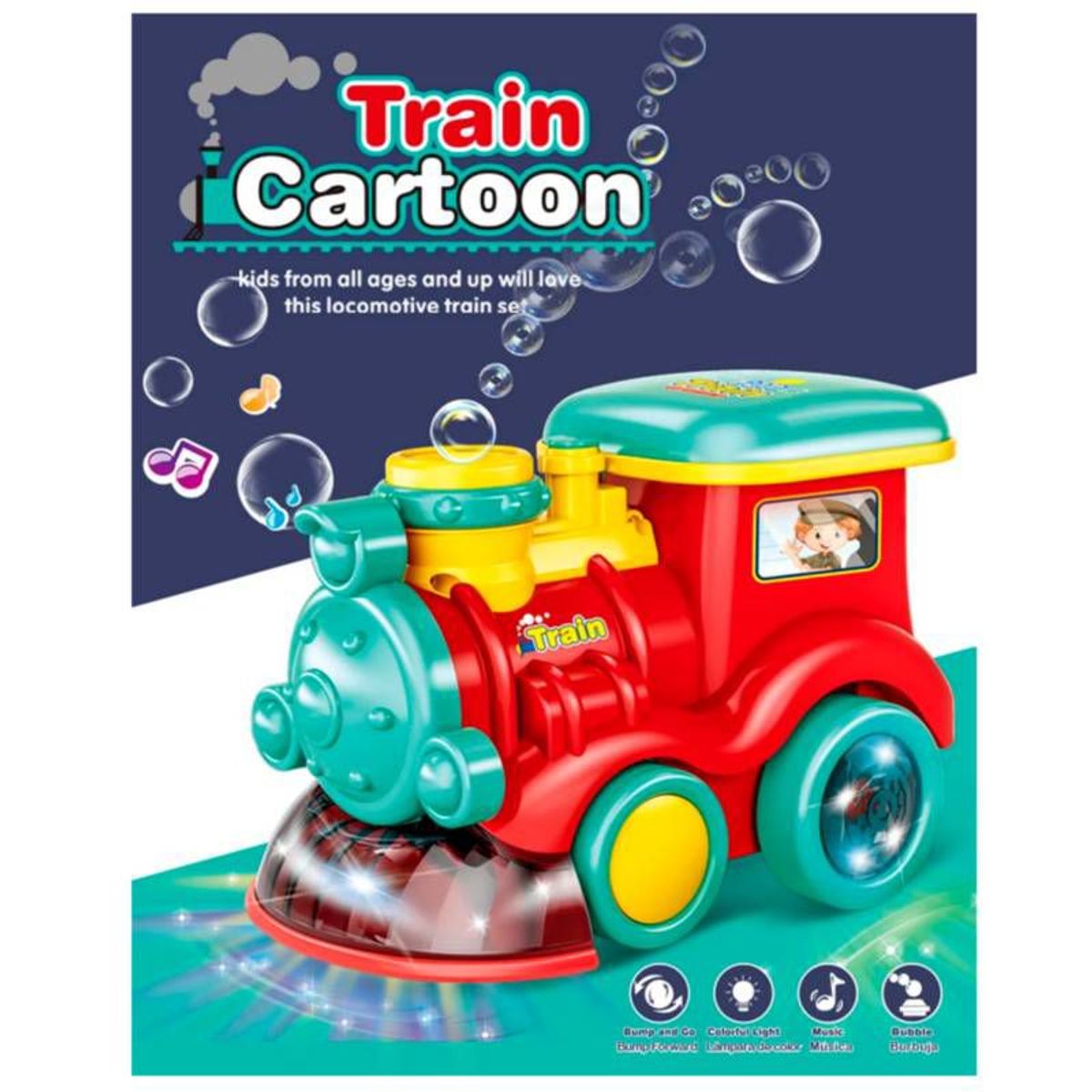 GENERICO - Tren Burbujero a Luces Para Niños