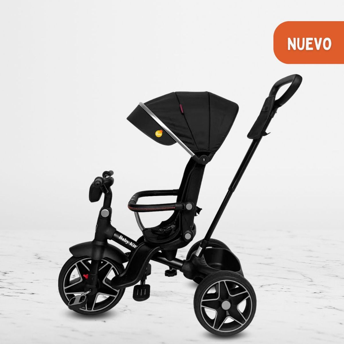 BABY KITS - Triciclo Guiador para Niños «EXPLORER» Black