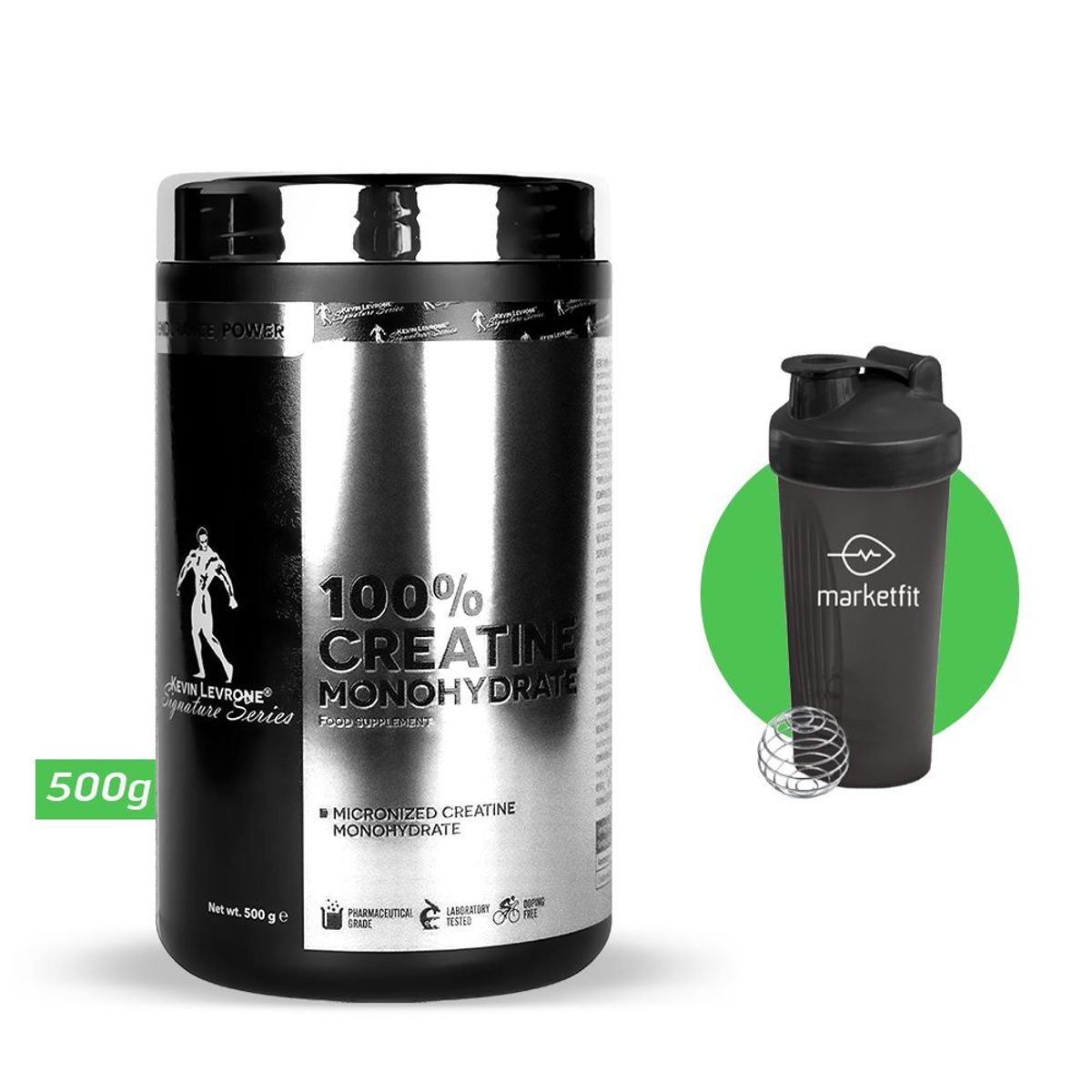 KEVIN LEVRONE - Creatina Kevin Levrone 500Gr Micronizada + Shaker 600Ml