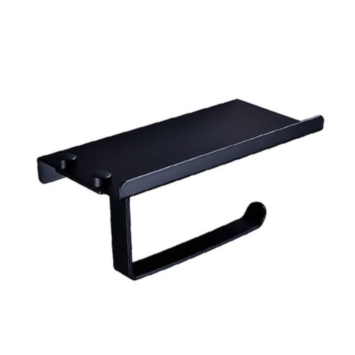 GENERICO - Porta Papel y Celular de Acero inoxidable Negro