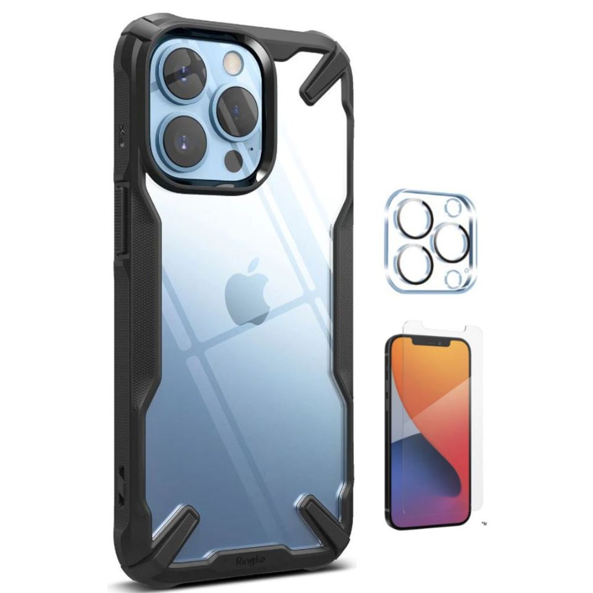 RINGKE - CASE RINGKE FUSION X IPHONE 13 PRO Y VIDRIOS