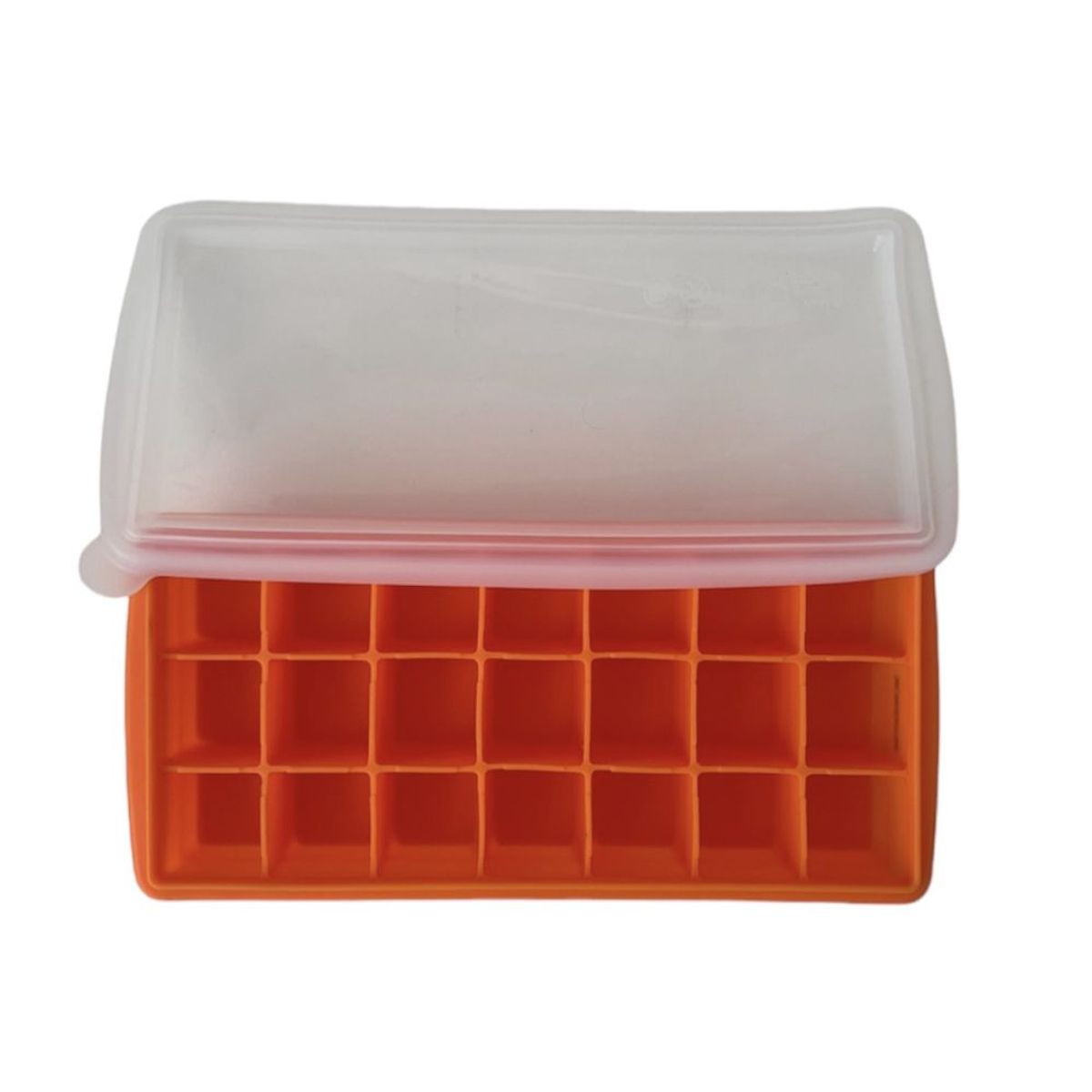 KIOXX - Cubeta de Hielo de Silicona 21 Cavidades KiOXX Naranja