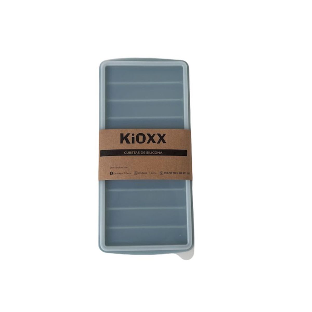 KIOXX - Cubeta de Silicona Tiras 10 Cavidades KiOXX Verde Claro