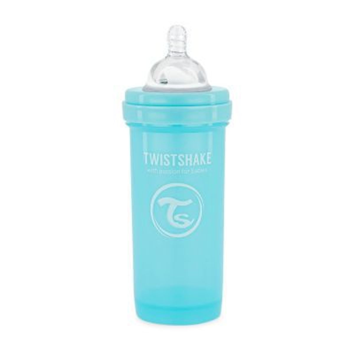 TWISTSHAKE - Biberón Anticólicos Twistshake 8oz-260ml Celeste