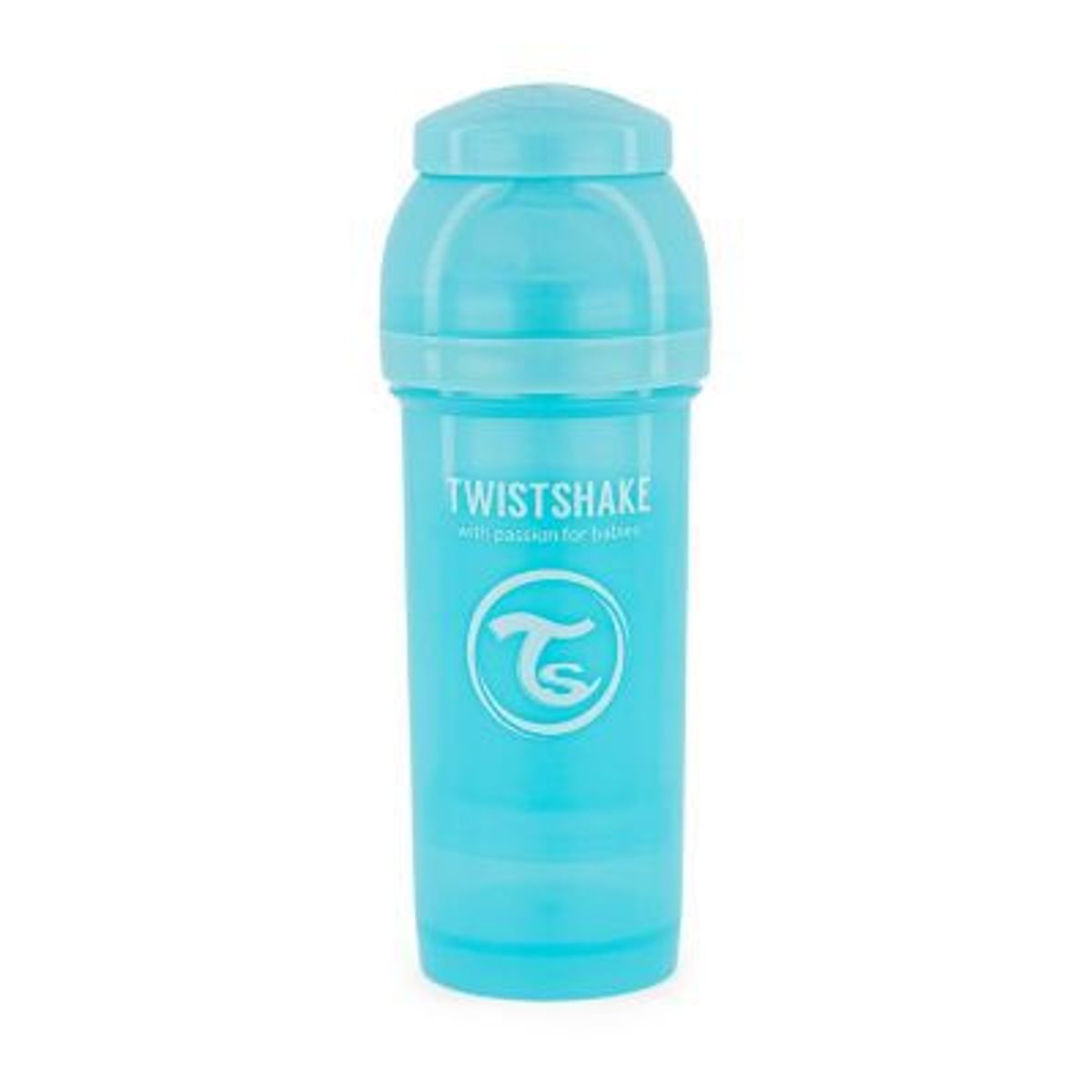TWISTSHAKE - Biberón Anticólicos Twistshake 8oz-260ml Celeste