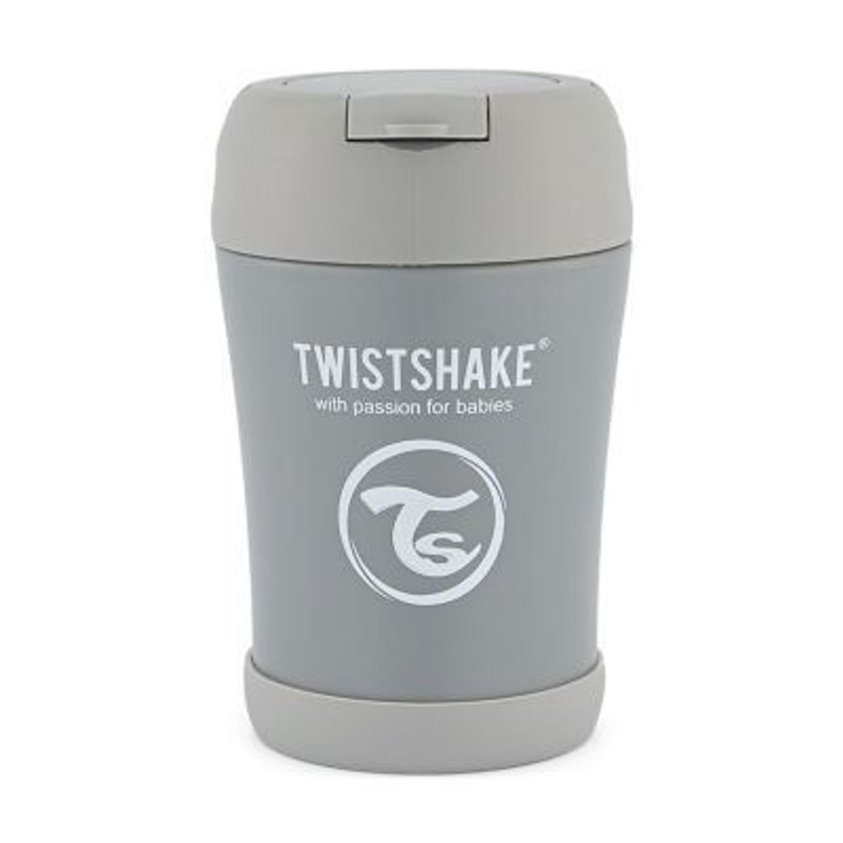 TWISTSHAKE - Termo Insulado para Alimentos Twistshake 350ml Gris